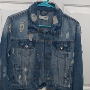 Destroyed jean jacket